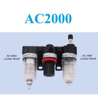 Pneumatic air source processor AC2000AF2000+AR2000+AL2000 oil-water separator