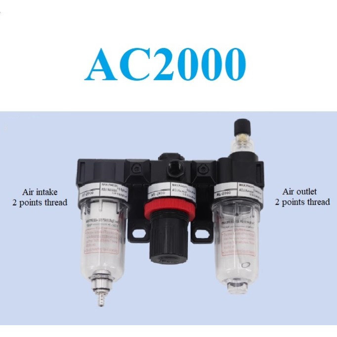 Pneumatic air source processor AC2000AF2000+AR2000+AL2000 oil-water separator