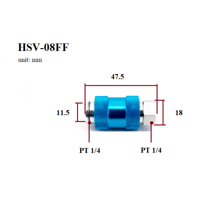 Pneumatic slide switch hand slide valve HSV-08061015 hand push valve exhaust valve 2 points push and pull