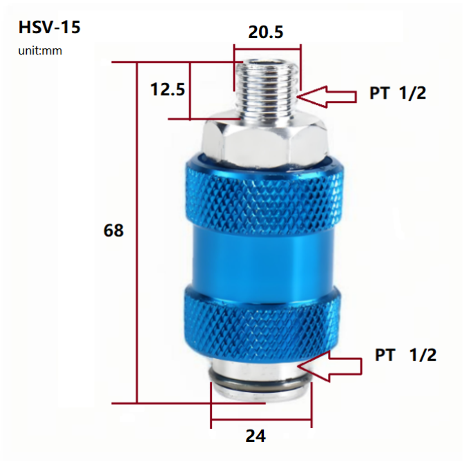 Pneumatic slide switch hand slide valve HSV-08061015 hand push valve exhaust valve 2 points push and pull